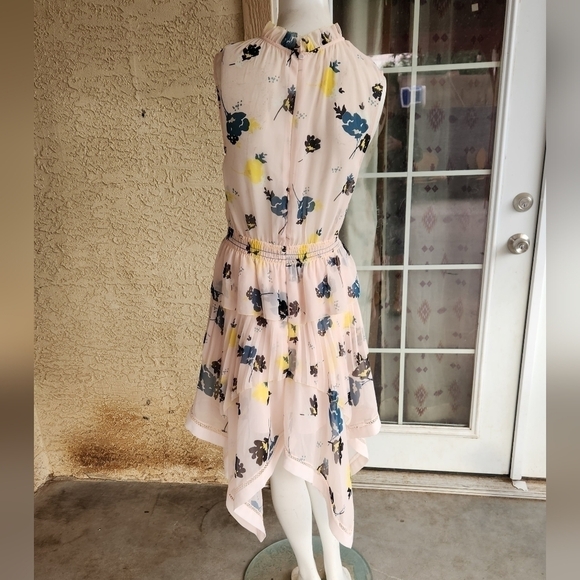 Self-Portrait Asymmetric Graphic Floral-Print Dress - Picture 6 of 9